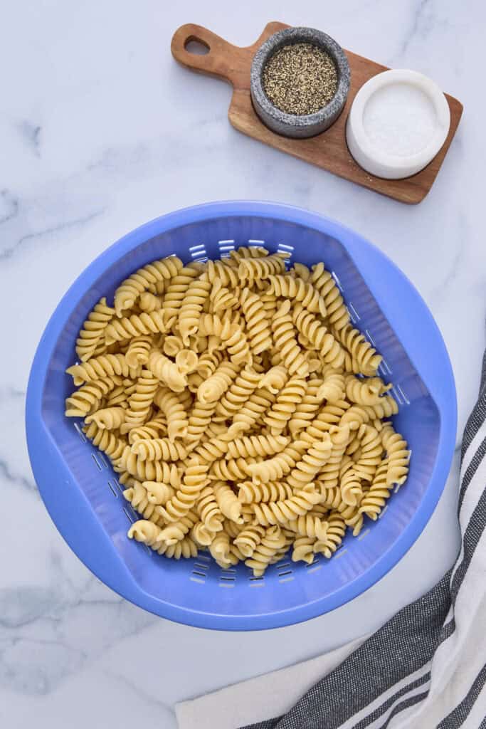 Cooked protein pasta noodles