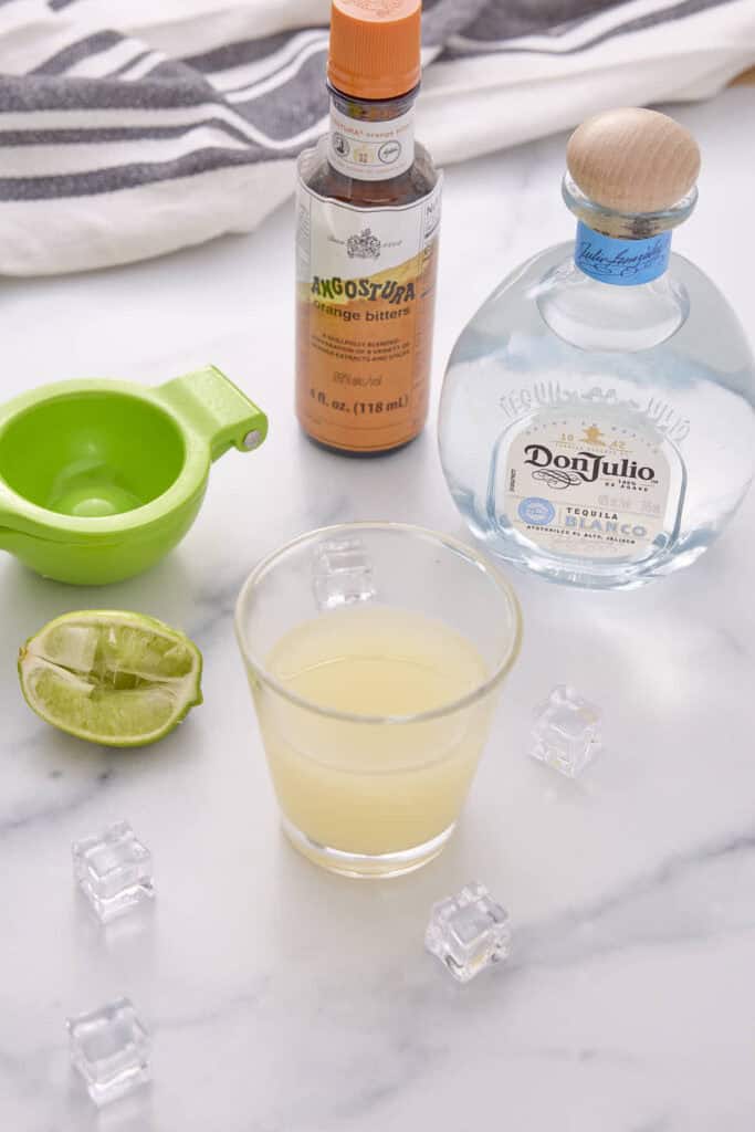 squeezing lime juice for margaritas