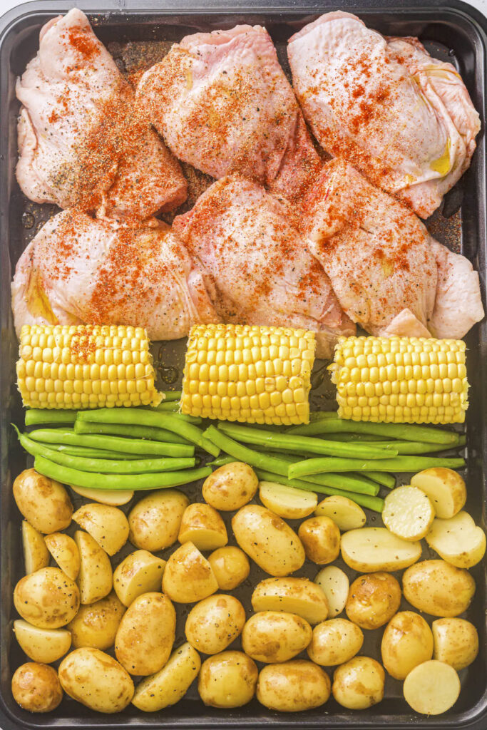 More seasoning on the chicken