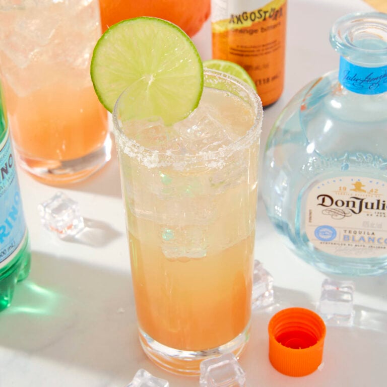 low-carb paloma made with real grapefruit juice and Don Julio
