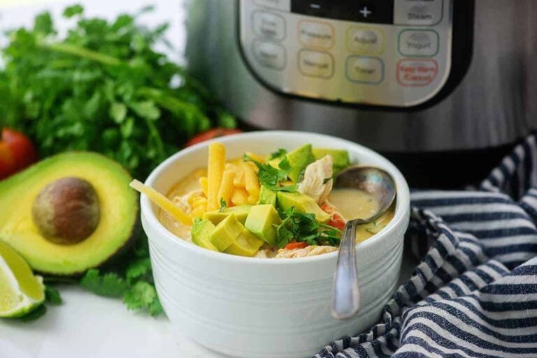 A small crock of soup